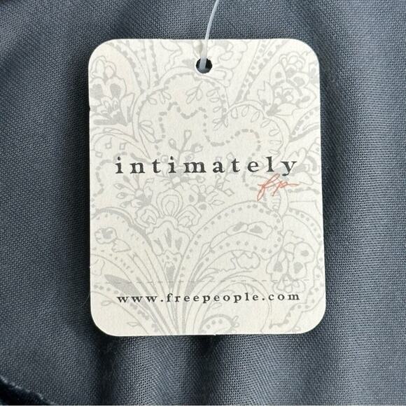 NWT | Free People Intimately | Velour Puff Sleeve Bodysuit | Gray | Various Size - Picture 7 of 12